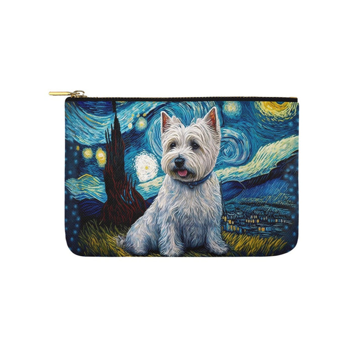Milky Way West Highland Terrier Carry-All Pouch-Accessories-Accessories, Bags, Dog Dad Gifts, Dog Mom Gifts, West Highland Terrier-White-ONESIZE-1