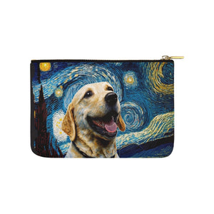 Milky Way Yellow Labrador Carry-All Pouch-Accessories-Accessories, Bags, Dog Dad Gifts, Dog Mom Gifts, Labrador-White-ONESIZE-2