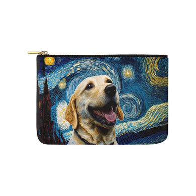 Milky Way Yellow Labrador Carry-All Pouch-Accessories-Accessories, Bags, Dog Dad Gifts, Dog Mom Gifts, Labrador-White-ONESIZE-1