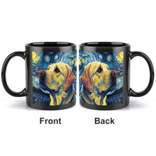 Load image into Gallery viewer, Milky Way Yellow Labrador Coffee Mug-Mug-Home Decor, Labrador, Mugs-ONE SIZE-Black-2