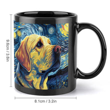 Load image into Gallery viewer, Milky Way Yellow Labrador Coffee Mug-Mug-Home Decor, Labrador, Mugs-ONE SIZE-Black-4