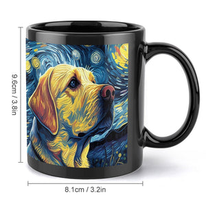 Milky Way Yellow Labrador Coffee Mug-Mug-Home Decor, Labrador, Mugs-ONE SIZE-Black-4