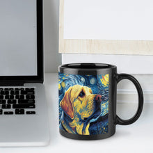 Load image into Gallery viewer, Milky Way Yellow Labrador Coffee Mug-Mug-Home Decor, Labrador, Mugs-ONE SIZE-Black-7