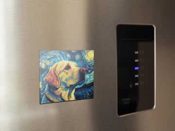 Milky Way Yellow Labrador Fridge Magnet 360x