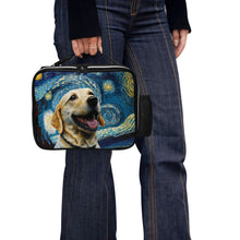 Load image into Gallery viewer, Milky Way Yellow Labrador Lunch Bag-Accessories-Bags, Dog Dad Gifts, Dog Mom Gifts, Labrador, Lunch Bags-Black-ONE SIZE-4