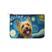 Load image into Gallery viewer, Milky Way Yorkshire Terrier Carry-All Pouch-Accessories-Accessories, Bags, Dog Dad Gifts, Dog Mom Gifts, Yorkshire Terrier-White-ONESIZE-1
