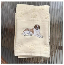 Load image into Gallery viewer, Min Pin Love Large Embroidered Cotton Towel-Home Decor-Bathroom Decor,Dog Mom Gifts,Home Decor,Miniature Pinscher,Towel-28