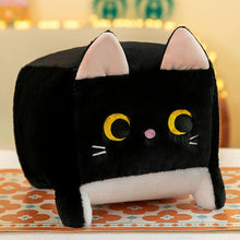 Load image into Gallery viewer, Minecraft Cat Plush - Black and White Cat - Cube of Happiness-Stuffed Animals-Black and White Cat,Cats,Home Decor,Pillows,Stuffed Animal-1