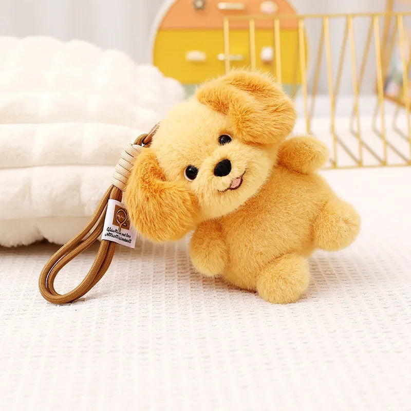 Miniature Golden Retriever Plush Keychain-golden dog-15cm-1