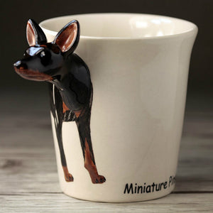 Miniature Pinscher Love 3D Ceramic Cup-Mug-Dogs, Home Decor, Mugs-5