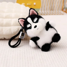 Load image into Gallery viewer, Miniature Siberian Husky Mountain Dog Stuffed Animal Keychain-Stuffed Animals-Dog Memorial Gifts,Siberian Husky,Stuffed Animal-husky-15cm-1