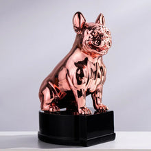Load image into Gallery viewer, Mirror Electroplated French Bulldog Statues-Rose gold-11