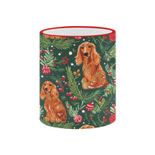 Load image into Gallery viewer, Mistletoe and Cocker Spaniels Christmas Ensemble Coffee Mug-3