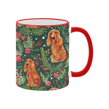 Load image into Gallery viewer, Mistletoe and Cocker Spaniels Christmas Ensemble Coffee Mug-4