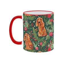 Load image into Gallery viewer, Mistletoe and Cocker Spaniels Christmas Ensemble Coffee Mug-5