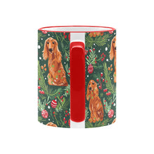 Load image into Gallery viewer, Mistletoe and Cocker Spaniels Christmas Ensemble Coffee Mug-6