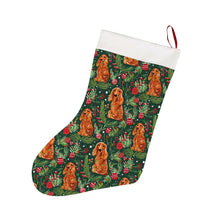 Load image into Gallery viewer, Mistletoe and Cocker Spaniels Christmas Ensemble Stocking-Christmas Ornament-Christmas, Cocker Spaniel, Home Decor-2