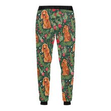 Load image into Gallery viewer, Mistletoe and Cocker Spaniels Christmas Ensemble Unisex Sweatpants-Apparel-Apparel, Christmas, Cocker Spaniel, Dog Dad Gifts, Dog Mom Gifts, Pajamas-5