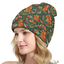Load image into Gallery viewer, Mistletoe and Cocker Spaniels Christmas Ensemble Warm Beanie-Accessories-Accessories, Christmas, Cocker Spaniel, Dog Mom Gifts, Hats-ONE SIZE-1