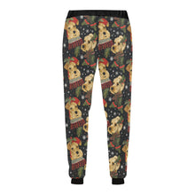 Load image into Gallery viewer, Mistletoe and Muzzles Airedale Terriers Christmas Unisex Sweatpants-Apparel-Airedale Terrier, Apparel, Christmas, Dog Dad Gifts, Dog Mom Gifts, Pajamas-5