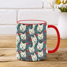 Load image into Gallery viewer, Mistletoe and Westies Christmas Coffee Mug-4