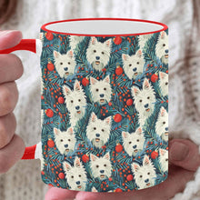 Load image into Gallery viewer, Mistletoe and Westies Christmas Coffee Mug-White7-ONE SIZE-1