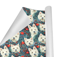 Load image into Gallery viewer, Mistletoe and Westies Christmas Gift Wrapping Paper - 2 Rolls-Christmas Ornament-Christmas,West Highland Terrier,Wrapping Paper-3