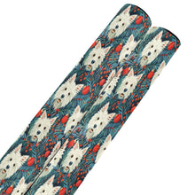 Load image into Gallery viewer, Mistletoe and Westies Christmas Gift Wrapping Paper - 2 Rolls-Christmas Ornament-Christmas,West Highland Terrier,Wrapping Paper-Black19-ONE SIZE-2