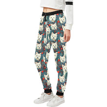 Load image into Gallery viewer, Mistletoe and Westies Christmas Unisex Sweatpants-Apparel-Apparel, Christmas, Dog Dad Gifts, Dog Mom Gifts, Pajamas-2