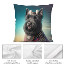 Load image into Gallery viewer, Monarch of the Glen Scottie Dog Plush Pillow Case-Cushion Cover-Dog Dad Gifts, Dog Mom Gifts, Home Decor, Pillows, Scottish Terrier-3