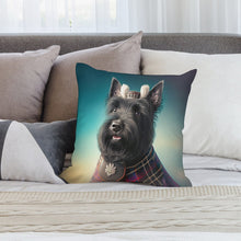 Load image into Gallery viewer, Monarch of the Glen Scottie Dog Plush Pillow Case-Cushion Cover-Dog Dad Gifts, Dog Mom Gifts, Home Decor, Pillows, Scottish Terrier-6