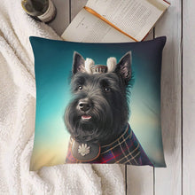 Load image into Gallery viewer, Monarch of the Glen Scottie Dog Plush Pillow Case-Cushion Cover-Dog Dad Gifts, Dog Mom Gifts, Home Decor, Pillows, Scottish Terrier-7