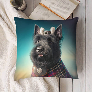 Monarch of the Glen Scottie Dog Plush Pillow Case-Cushion Cover-Dog Dad Gifts, Dog Mom Gifts, Home Decor, Pillows, Scottish Terrier-7