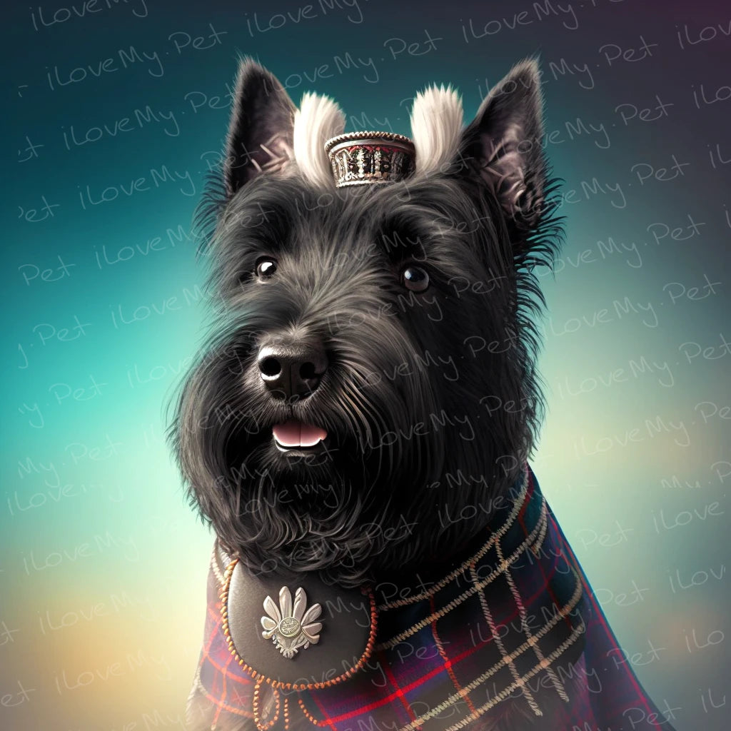 Monarch of the Glen Scottie Dog Wall Art Poster-Art-Dog Art, Home Decor, Poster, Scottish Terrier-1