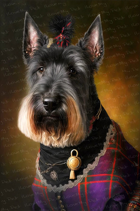 Monarch of the North Scottie Dog Wall Art Poster-Art-Dog Art, Home Decor, Poster, Scottish Terrier-1