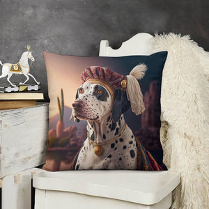 Monochrome Majesty Dalmatian Plush Pillow Case-Dalmatian, Dog Dad Gifts, Dog Mom Gifts, Home Decor, Pillows-5