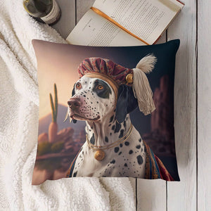 Monochrome Majesty Dalmatian Plush Pillow Case-Dalmatian, Dog Dad Gifts, Dog Mom Gifts, Home Decor, Pillows-6