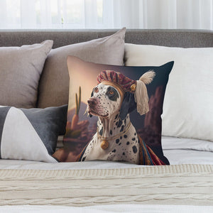 Monochrome Majesty Dalmatian Plush Pillow Case-Dalmatian, Dog Dad Gifts, Dog Mom Gifts, Home Decor, Pillows-7