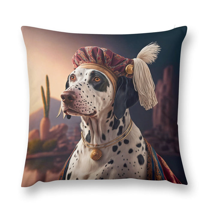 Monochrome Majesty Dalmatian Plush Pillow Case-Dalmatian, Dog Dad Gifts, Dog Mom Gifts, Home Decor, Pillows-8