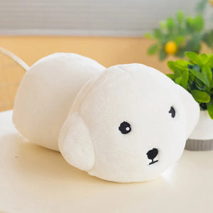 Moon Face Maltese Stuffed Animal Plush Pillow-Stuffed Animals-Maltese, Pillows, Stuffed Animal-White-9