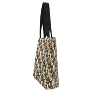 Moonlight Flower Garden Black and Tan Chihuahuas Large Canvas Tote Bags - Set of 2-Accessories-Accessories, Bags, Chihuahua-Set of 2-4