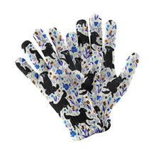 Load image into Gallery viewer, Moonlight Garden Black Labs Touch Screen Gloves-Accessories-Accessories, Black Labrador, Dog Dad Gifts, Dog Mom Gifts, Gloves, Labrador-White-1