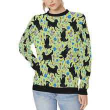 Load image into Gallery viewer, Moonlight Garden Black Labs Women&#39;s Sweatshirt - 5 Colors-Apparel-Apparel, Black Labrador, Labrador, Shirt, Sweatshirt, T Shirt-Green-S-4