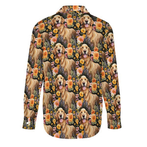 Moonlight Garden Golden Retriever Women's Shirt - 2 Designs-Apparel-Apparel, Golden Retriever, Shirt-6
