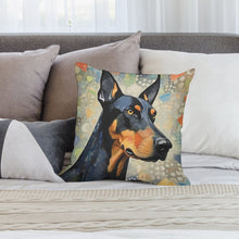 Load image into Gallery viewer, Mosaic Majesty Doberman Plush Pillow Case-Cushion Cover-Doberman, Dog Dad Gifts, Dog Mom Gifts, Home Decor, Pillows-2