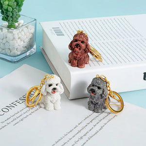Most Adorable 3D Sitting Doodle Resin Keychains-Accessories-Accessories, Dog Dad Gifts, Dog Mom Gifts, Doodle, Keychain-10