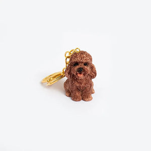 Most Adorable 3D Sitting Goldendoodle Resin Keychains-Accessories-Accessories, Dog Dad Gifts, Dog Mom Gifts, Goldendoodle, Keychain-2