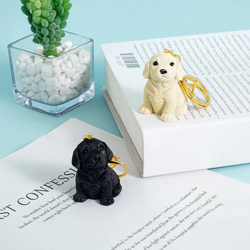 Most Adorable 3D Sitting Labrador Resin Keychains-Accessories-Accessories, Black Labrador, Dog Dad Gifts, Dog Mom Gifts, Keychain, Labrador-1