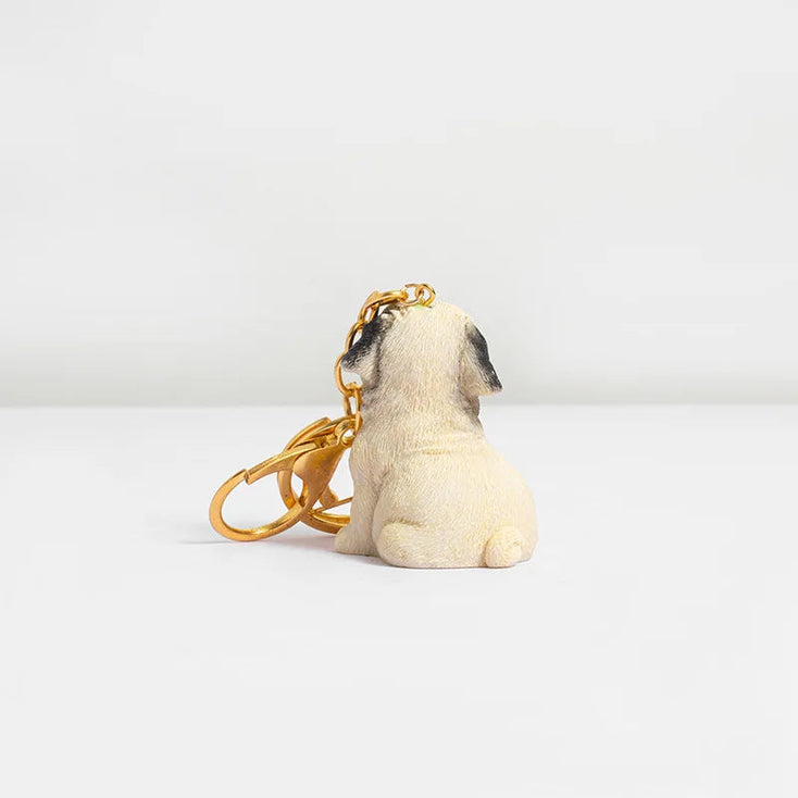 Most Adorable 3D Sitting Pug Resin Keychains-Accessories-Accessories, Dog Dad Gifts, Dog Mom Gifts, Keychain, Pug, Pug - Black-5
