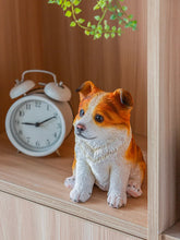Load image into Gallery viewer, Most Adorable Handmade Sitting Corgi Resin Statue Figurine-4